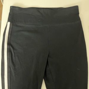 Black Striped Leggings